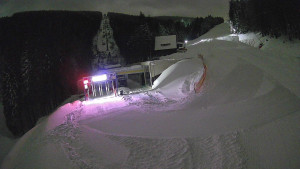 Červenohorské sedlo - Modrá sjezdovka - dojezd k lanové dráze - 4.1.2026 v 21:20 Červenohorské sedlo - Modrá sjezdovka - dojezd k lanové dráze - 4.1.2026 v 21:20