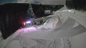 Červenohorské sedlo - Modrá sjezdovka - dojezd k lanové dráze - 4.1.2026 v 23:00 Červenohorské sedlo - Modrá sjezdovka - dojezd k lanové dráze - 4.1.2026 v 23:00