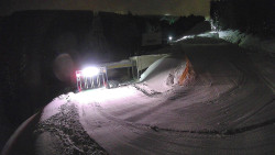 Modrá sjezdovka - dojezd k lanové dráze