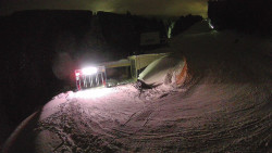 Modrá sjezdovka - dojezd k lanové dráze