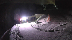 Modrá sjezdovka - dojezd k lanové dráze