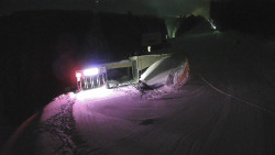 Modrá sjezdovka - dojezd k lanové dráze