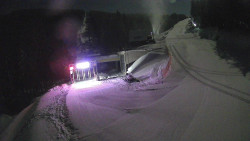 Modrá sjezdovka - dojezd k lanové dráze