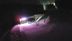 Modrá sjezdovka - dojezd k lanové dráze