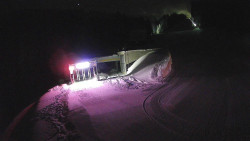 Modrá sjezdovka - dojezd k lanové dráze