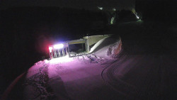 Modrá sjezdovka - dojezd k lanové dráze