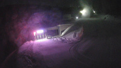 Modrá sjezdovka - dojezd k lanové dráze