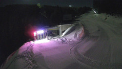 Modrá sjezdovka - dojezd k lanové dráze