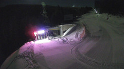 Modrá sjezdovka - dojezd k lanové dráze