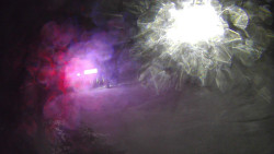 Modrá sjezdovka - dojezd k lanové dráze