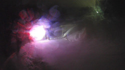 Modrá sjezdovka - dojezd k lanové dráze