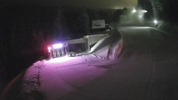 Modrá sjezdovka - dojezd k lanové dráze