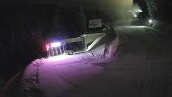 Modrá sjezdovka - dojezd k lanové dráze