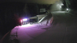 Modrá sjezdovka - dojezd k lanové dráze