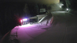 Modrá sjezdovka - dojezd k lanové dráze