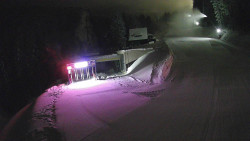 Modrá sjezdovka - dojezd k lanové dráze