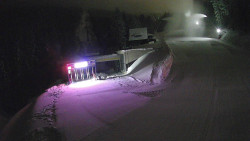 Modrá sjezdovka - dojezd k lanové dráze