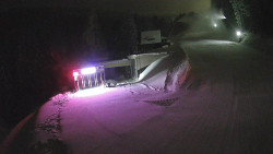 Modrá sjezdovka - dojezd k lanové dráze