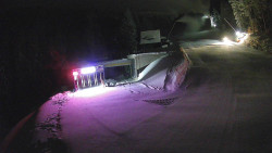 Modrá sjezdovka - dojezd k lanové dráze