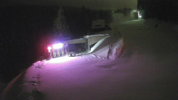 Modrá sjezdovka - dojezd k lanové dráze