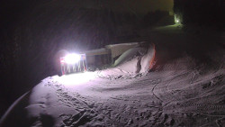 Modrá sjezdovka - dojezd k lanové dráze