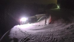 Modrá sjezdovka - dojezd k lanové dráze