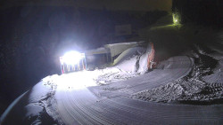 Modrá sjezdovka - dojezd k lanové dráze