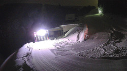 Modrá sjezdovka - dojezd k lanové dráze