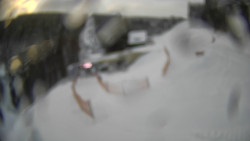 Modrá sjezdovka - dojezd k lanové dráze