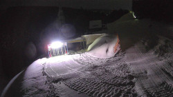 Modrá sjezdovka - dojezd k lanové dráze