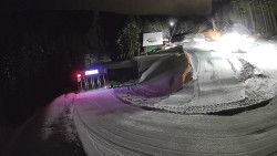 Modrá sjezdovka - dojezd k lanové dráze