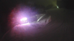 Modrá sjezdovka - dojezd k lanové dráze