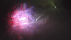 Modrá sjezdovka - dojezd k lanové dráze