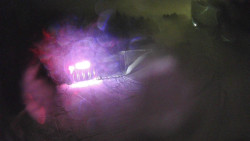 Modrá sjezdovka - dojezd k lanové dráze