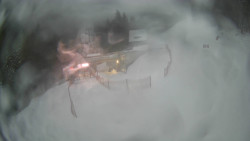 Modrá sjezdovka - dojezd k lanové dráze