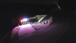 Modrá sjezdovka - dojezd k lanové dráze