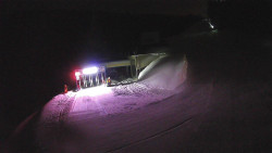 Modrá sjezdovka - dojezd k lanové dráze