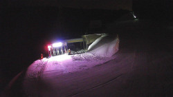 Modrá sjezdovka - dojezd k lanové dráze