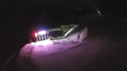 Modrá sjezdovka - dojezd k lanové dráze