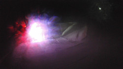 Modrá sjezdovka - dojezd k lanové dráze