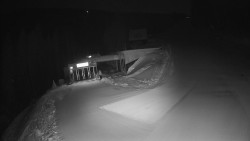 Modrá sjezdovka - dojezd k lanové dráze