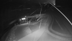 Modrá sjezdovka - dojezd k lanové dráze