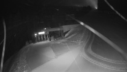 Modrá sjezdovka - dojezd k lanové dráze