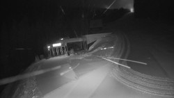 Modrá sjezdovka - dojezd k lanové dráze