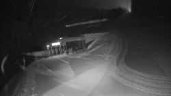 Modrá sjezdovka - dojezd k lanové dráze