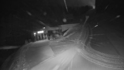 Modrá sjezdovka - dojezd k lanové dráze