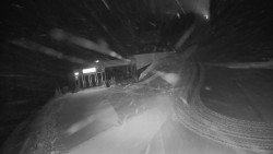 Modrá sjezdovka - dojezd k lanové dráze