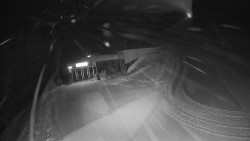 Modrá sjezdovka - dojezd k lanové dráze