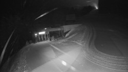 Modrá sjezdovka - dojezd k lanové dráze