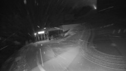 Modrá sjezdovka - dojezd k lanové dráze